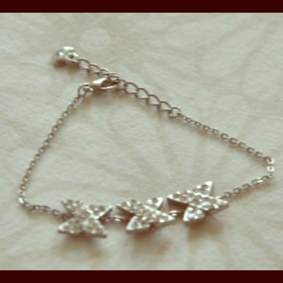 XXX silver bracelet with rhinestones - Picture 1 of 3